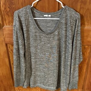 GAP Heather Gray Knit Top